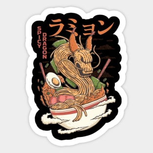 Spicy Ramen Noodle Dragon Sticker